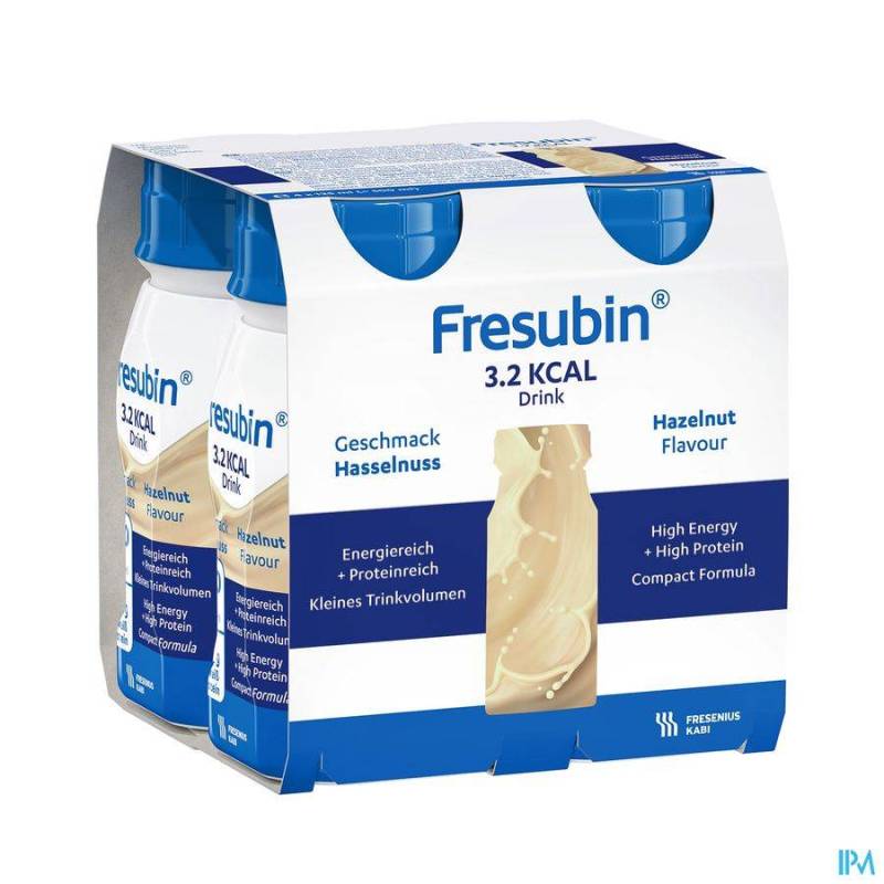 Fresubin 3,2kcal Drink Nootjes Easybottle 4x125ml