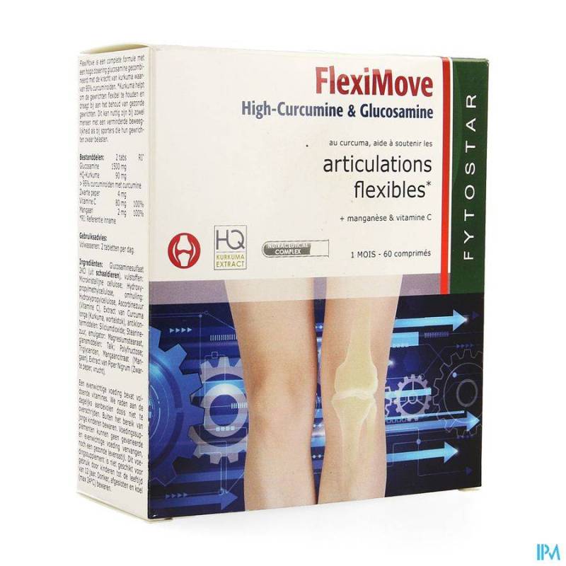 Fytostar Flexi Move Curcumine + Glucosam. Tabletten 60