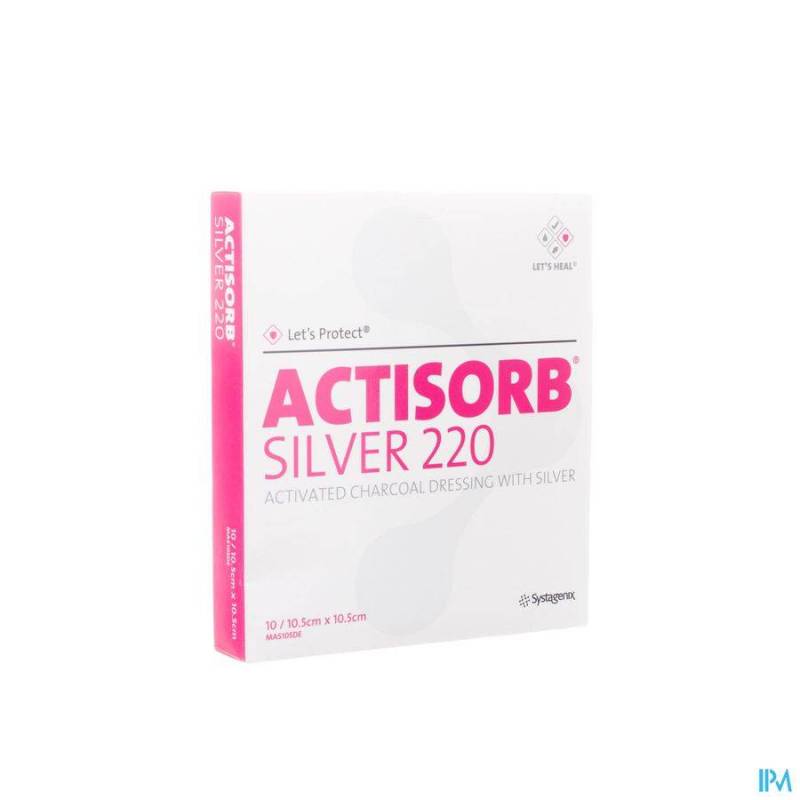 ACTISORB SILVER 220 CP 10,5X10,5CM 10 MAS105DE