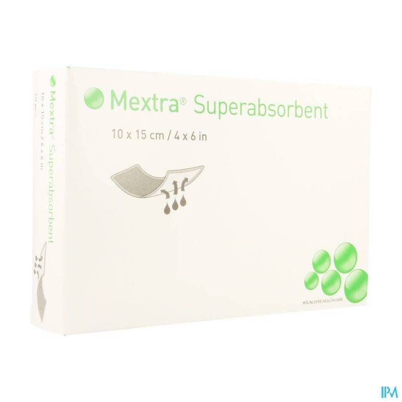 MEXTRA SUPERABSORBENT NF 10,0X15,0CM 10 610710