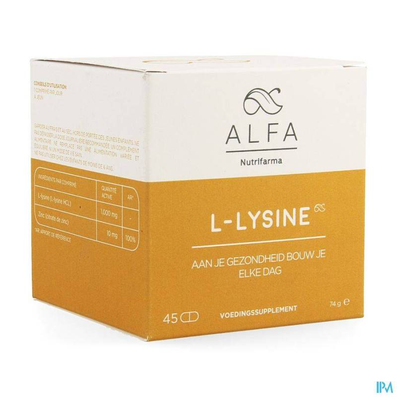 ALFA L-LYSINE 1000MG COMP 45