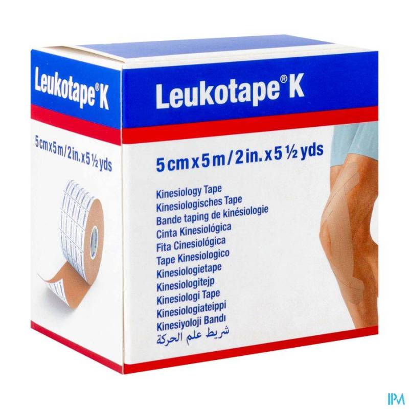 LEUKOTAPE K BANDE ADH ELAST CHAIR 5,0CMX5M 1