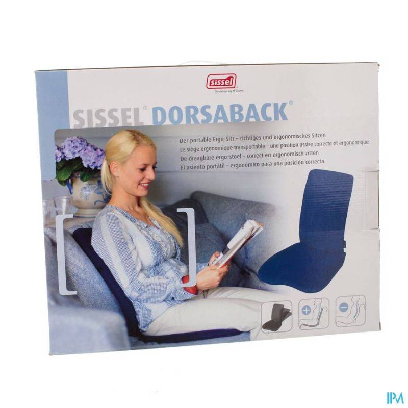 Sissel Dorsaback -pad Rugsteun+assise Zwart