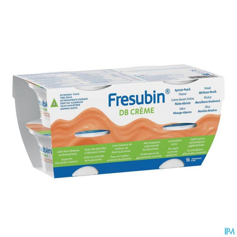 FRESUBIN DB CREME ABRICOT-PECHE POT 4X125G