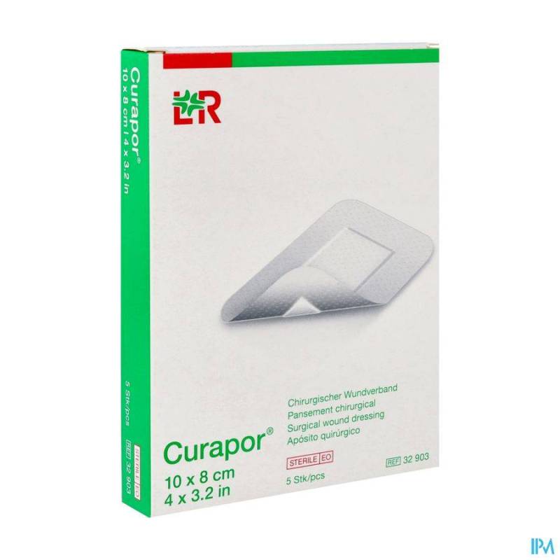 CURAPOR PANS CHIRURG. STERILE 10CMX 8CM 5 32903