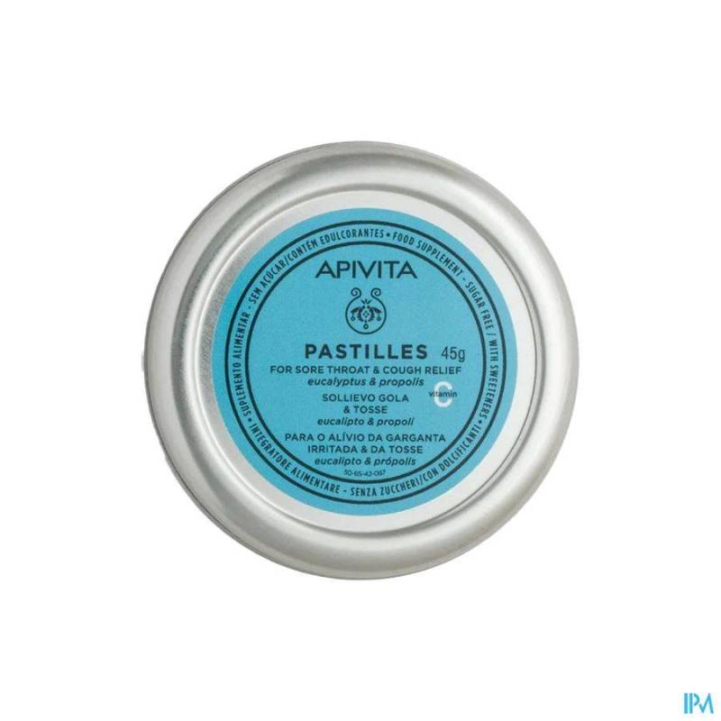 APIVITA PASTILLES GORGE&TOUX EUCALYP. PROPOLIS 45G