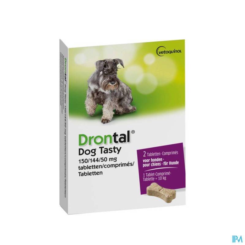 Drontal Hond Tasty Bone Ontworming 2 Tabletten