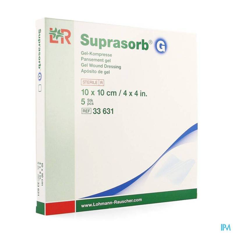 SUPRASORB G COMPRESSE NEW 10X 10CM 5 33631