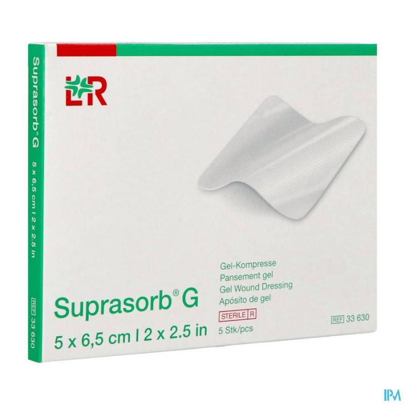 SUPRASORB G COMPRESSE NEW 5X6,5CM 5 33630