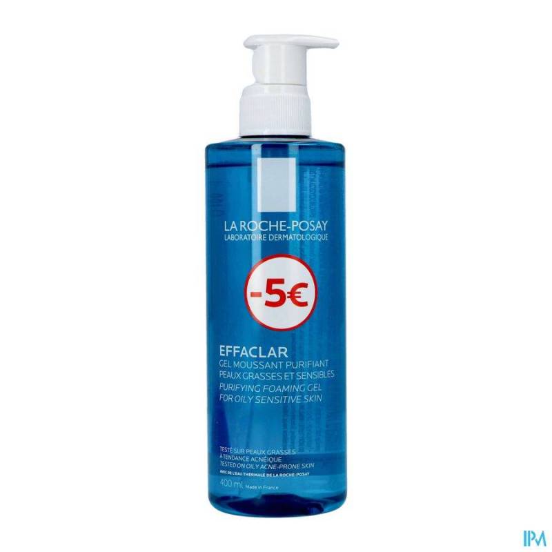 LRP EFFACLAR GEL MOUSSANT 400ML PROMO