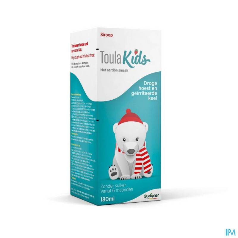 ToulaKids Droge Hoest en Geïrriteerde Keel Siroop 180ml