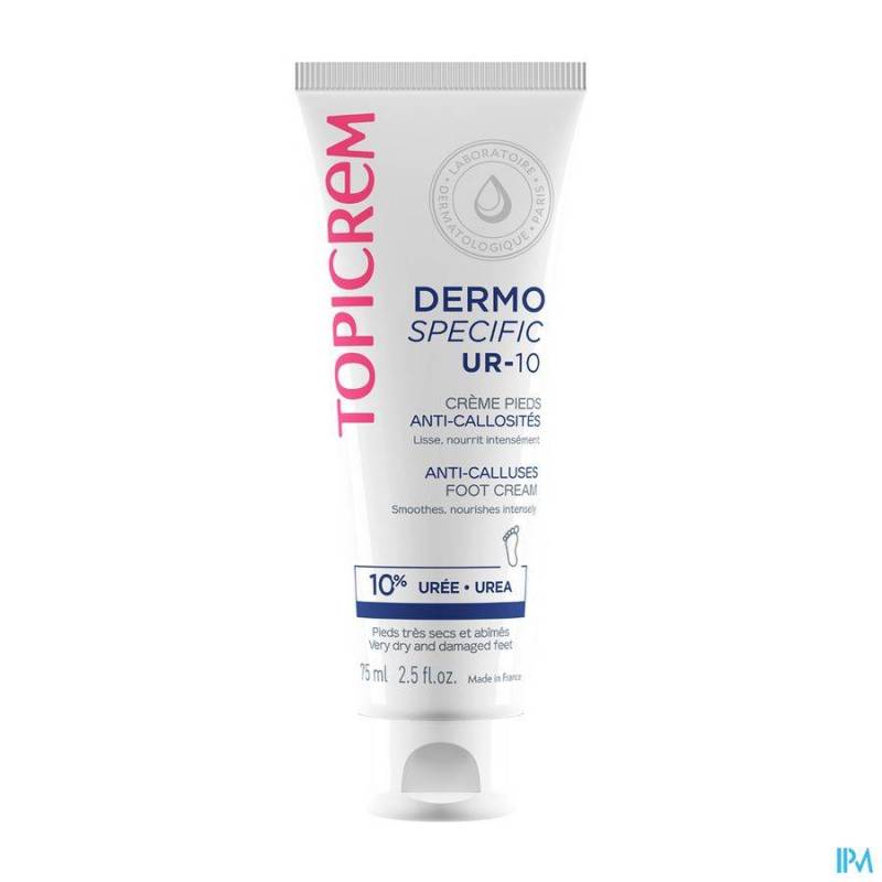 TOPICREM UR10 CREME PIEDS A/CALLOSITES TUBE 75ML