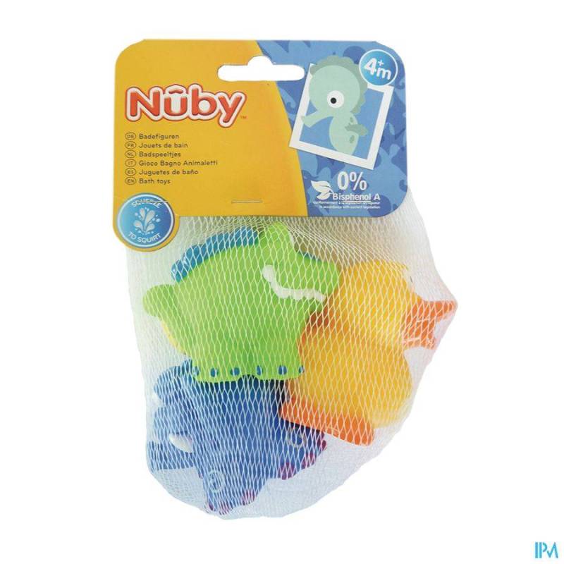 NUBY CL JOUETS BAIN CROCODILE ELEPHANT CANARD +4M