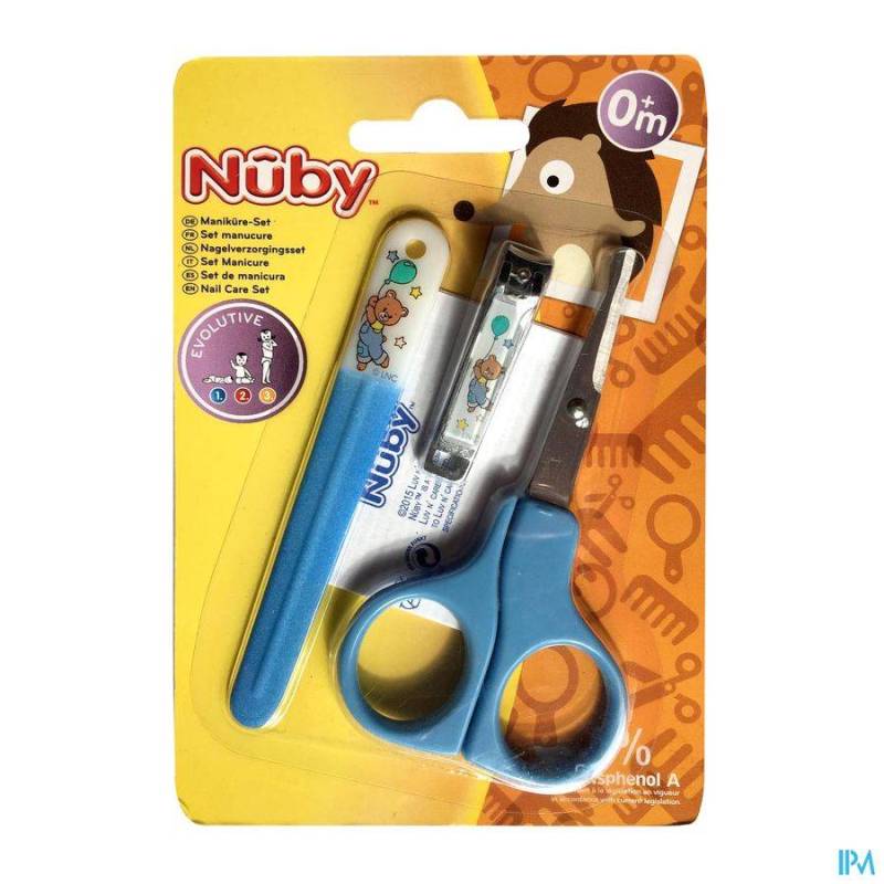 NUBY CL MANICURE SET BLAUW