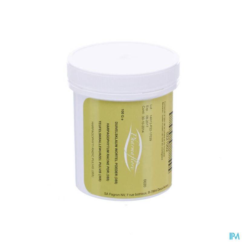 Duivelsklauw Wortel Poeder 100g Pharmafl
