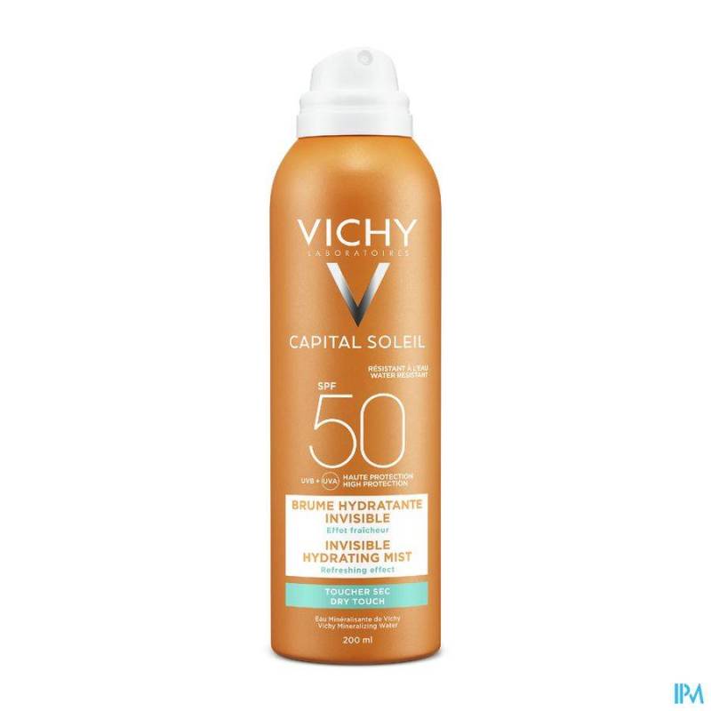 Vichy Capital Soleil Onzichtbare Hydraterende Mist Spray SPF50 200ml