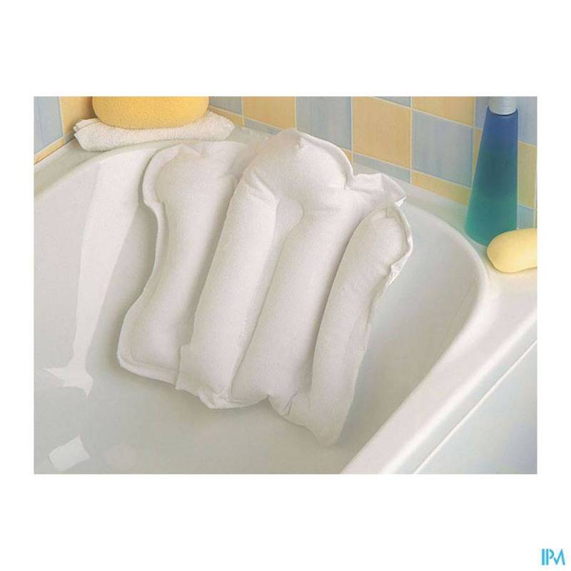 COUSSIN BAIN-REVETEM.GONFL. EPONGE 53,3X40CM BLANC