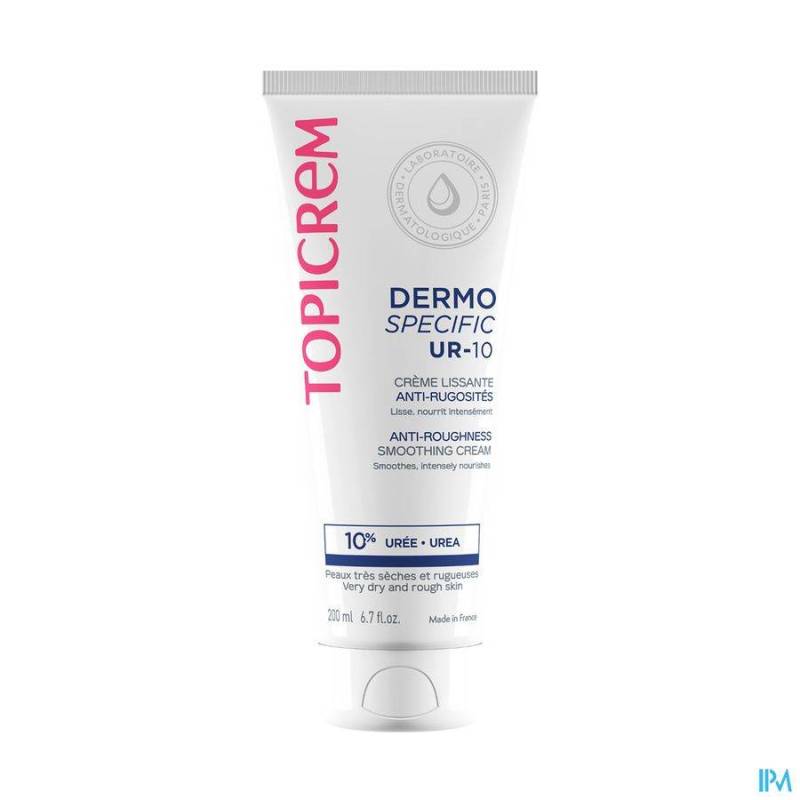 Topicrem UR-10 Gladmakende Crème Tegen Oneffenheden 200ml