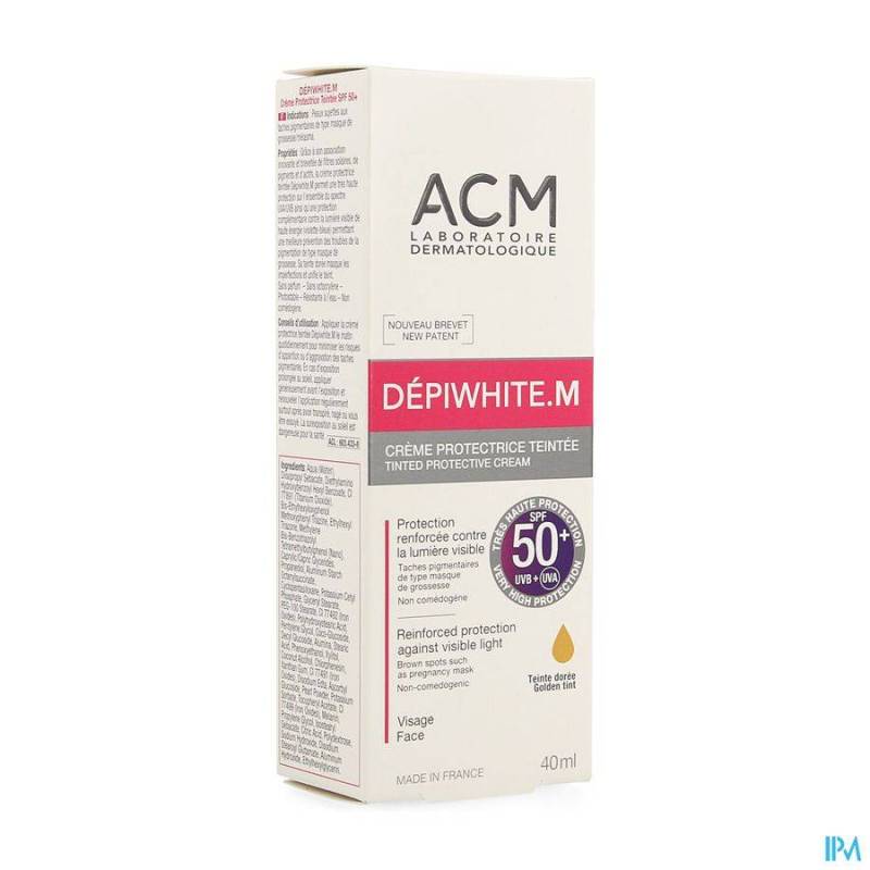 Depiwhite M Creme Bescherm.getint Spf50+ Tube 40ml