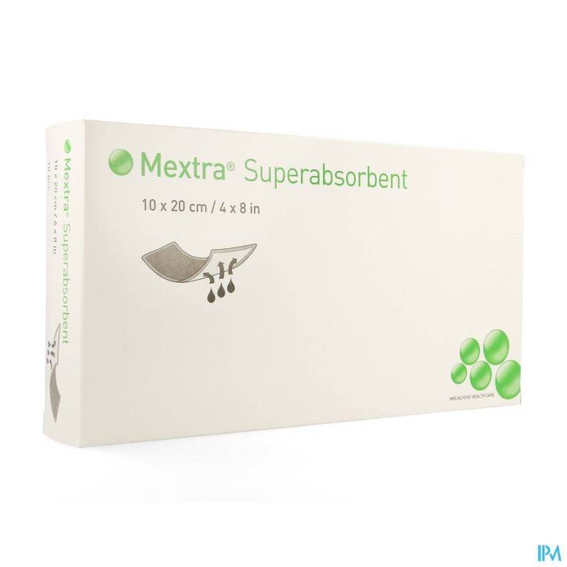 MEXTRA SUPERABSORBENT NF 10,0X20,0CM 10 610720