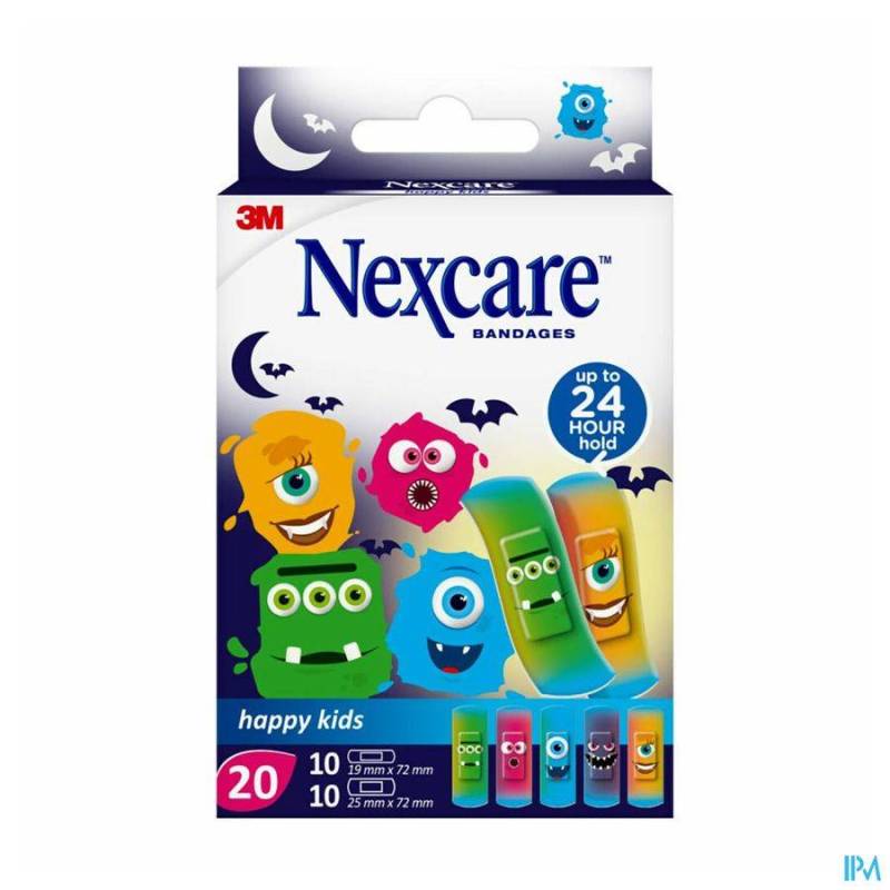 Nexcare 3m Happy Kids Monsters Pleister 20 N0920mo