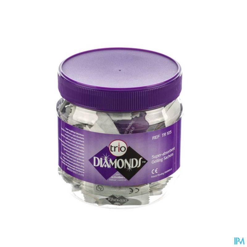 TRIO DIAMONDS GELZAKJES SUPER ABSORB. 100 TR105