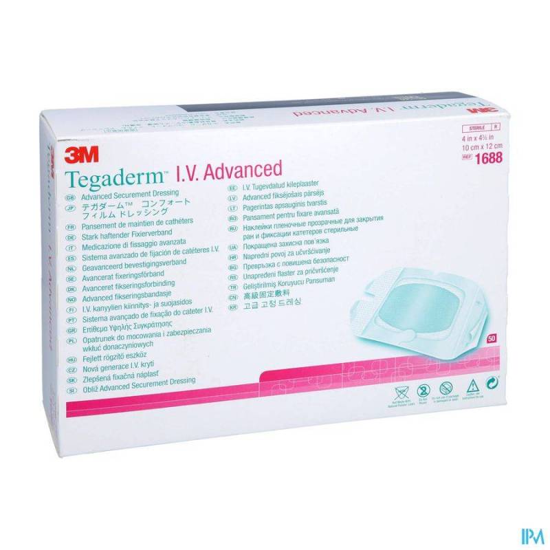 TEGADERM IV ADVANCED DRESSING 10,0X12,0CM 50 1688