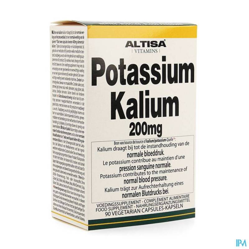 ALTISA KALIUM-POTASSIUM (CITRAT) 200MG V-CAPS 90