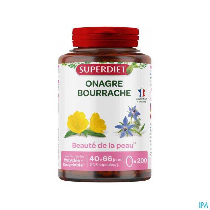 SUPER DIET ONAGRE BOURRACHE Capsules  200