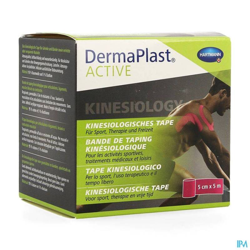 DERMAPLAST ACTIVE KINESIO TAPE ROZE 5CM X 5M