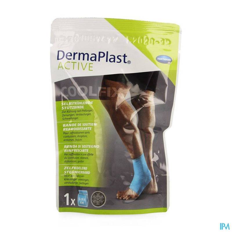 DERMAPLAST ACTIVE COOLFIX BANDAGE 6CM X 4M