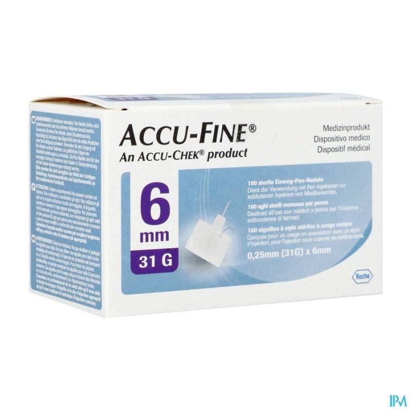 ACCU FINE 31G 6MM 100