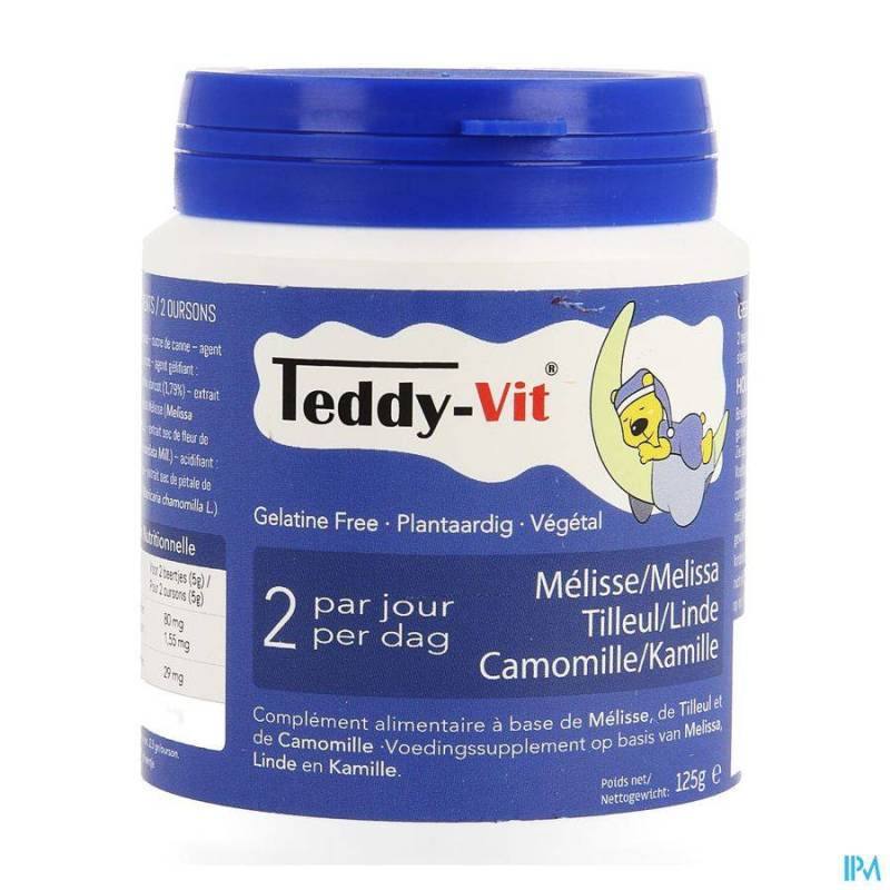 TEDDY VIT MELISSE+TILLEUR+CAMOMILLE GOMME OURS 50