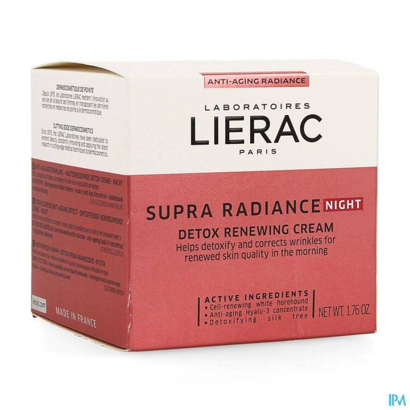 LIERAC SUPRA RADIANCE CREME NUIT POT 50ML