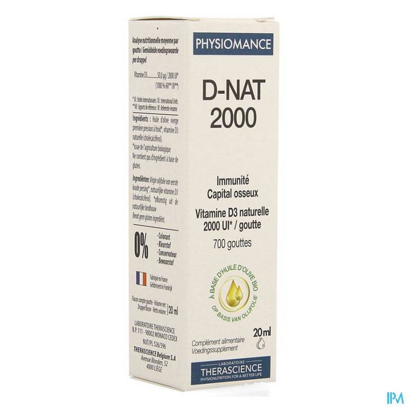 D-NAT 2000 FL GUTT 20ML PHYSIOMANCE PHY341