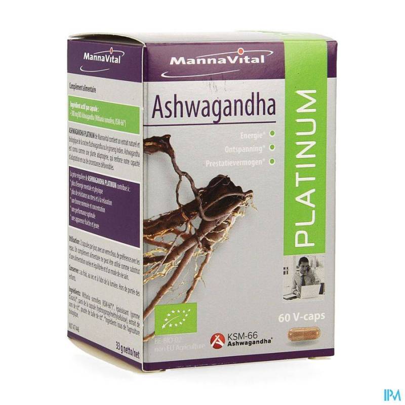 MANNAVITAL ASHWAGANDHA V-CAPS 60