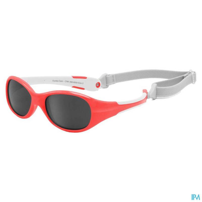 EUREKA CARE LUNETTE SOLEIL ENF. ROUGE-BLANC 12-24M