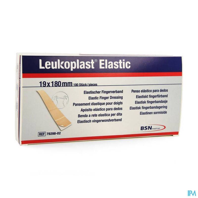 LEUKOPLAST ELASTIC DOIGT 1,9X18CM 100