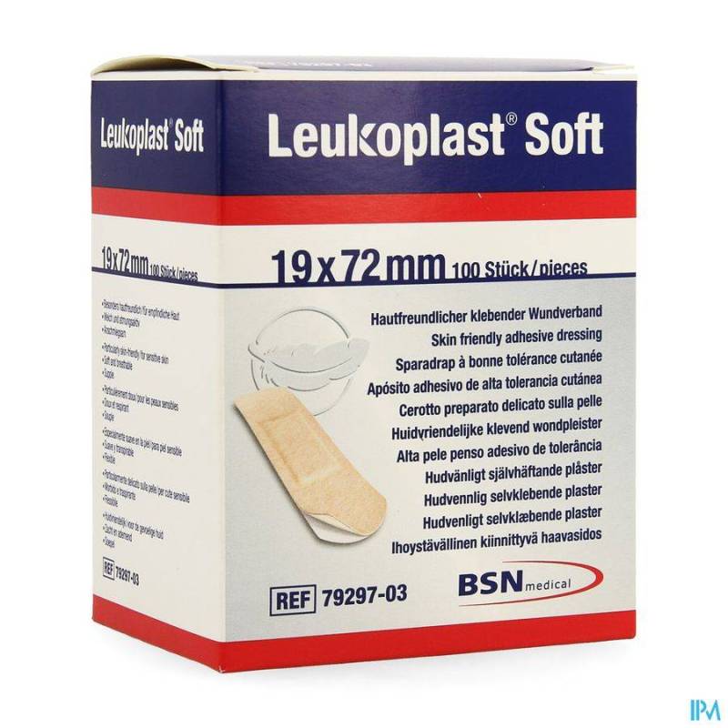 LEUKOPLAST SOFT 19X72MM 100