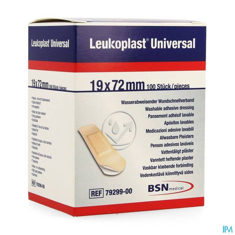 LEUKOPLAST UNIVERSAL 19X72MM 100