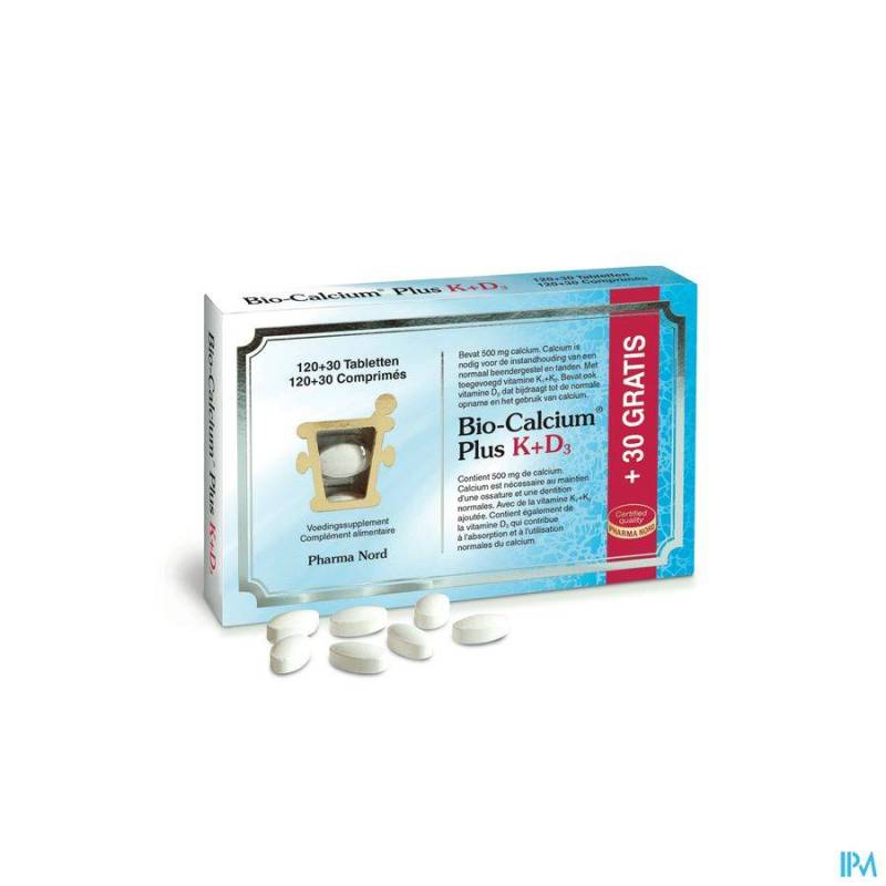 Pharma Nord Bio-Calcium Plus K+D3 120 Tabletten Promo + 30 Gratis