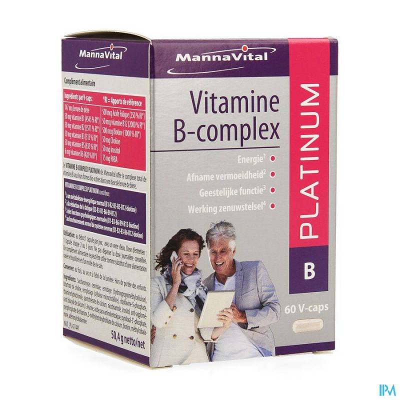 MANNAVITA VITAMINE B COMPLEX V-CAPS 60