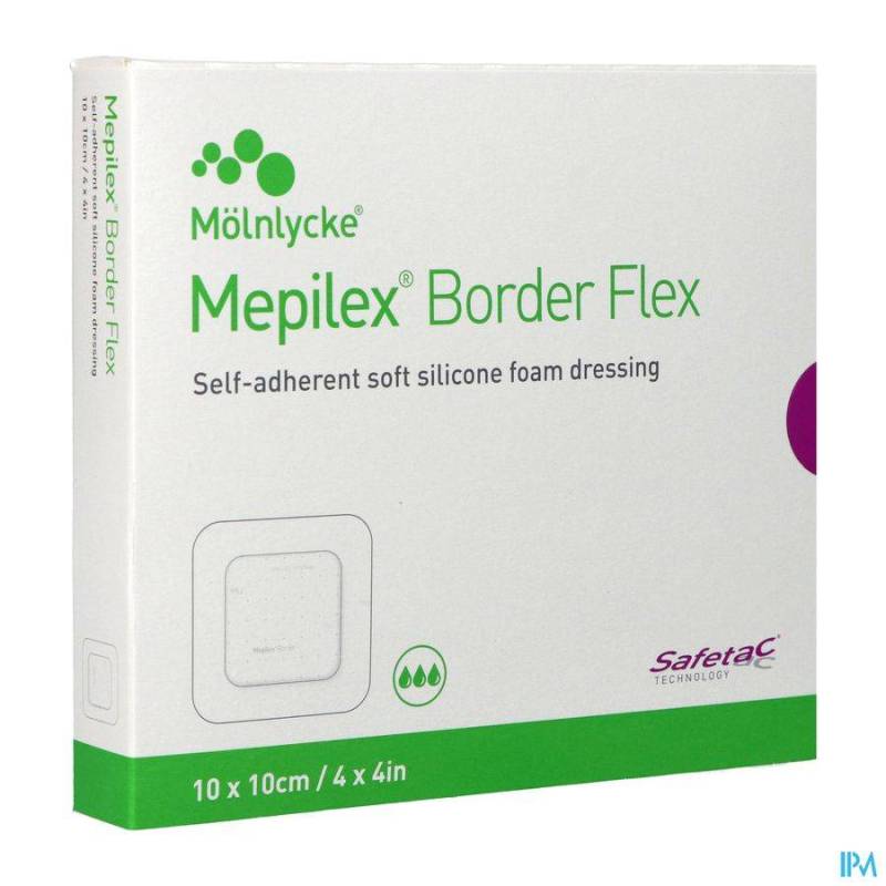 MEPILEX BORDER FLEX PANS 10X10CM 5 595300