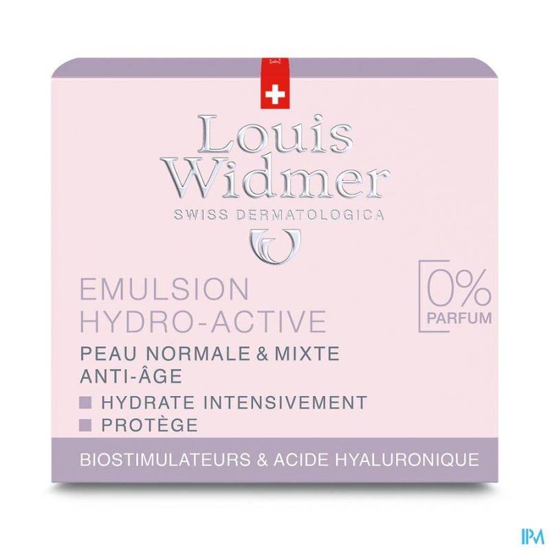 Louis Widmer Emulsion Hydro-Active Zonder Parfum 50ml