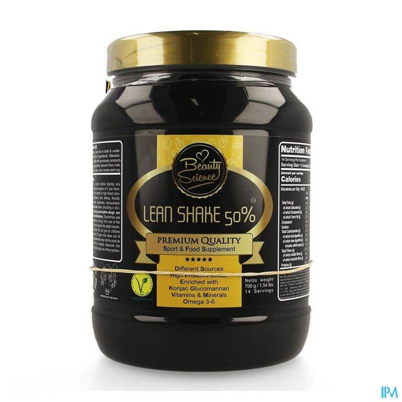 BEAUTY SCIENCE LEAN SHAKE 50% DOUBLE CHOCO 700G