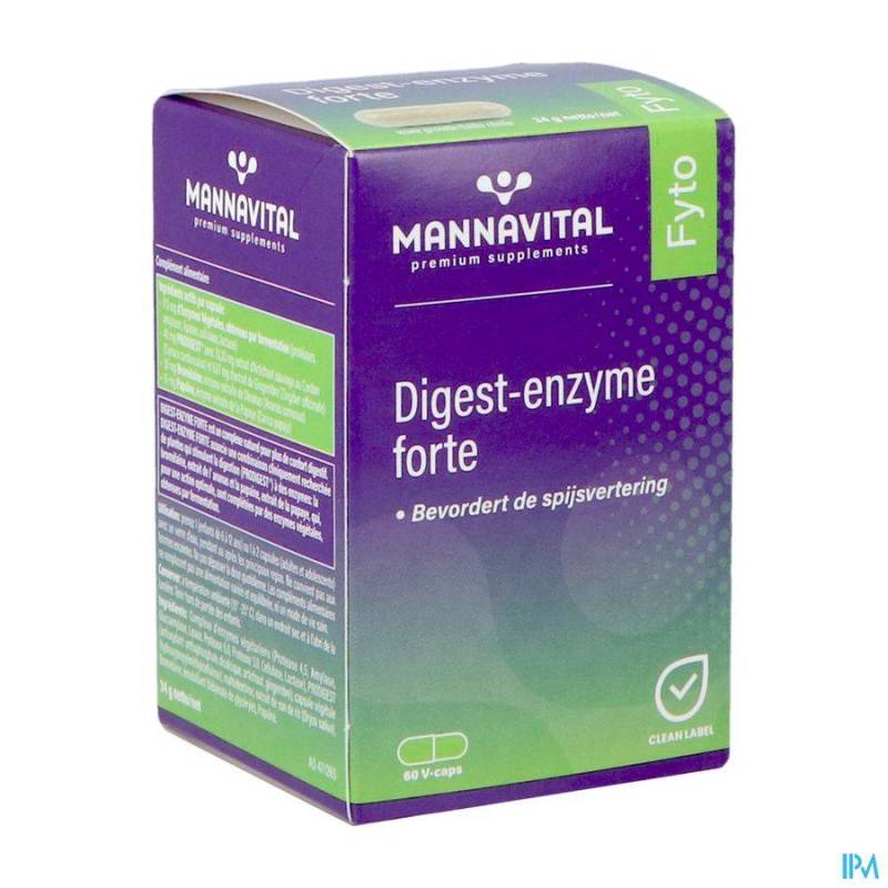 MANNAVITAL DIGEST ENZYME FORTE V-CAPS 60