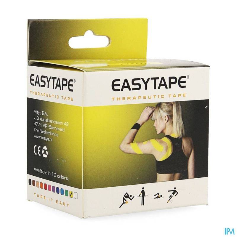 EASYTAPE KINESIOLOGY TAPE GEEL