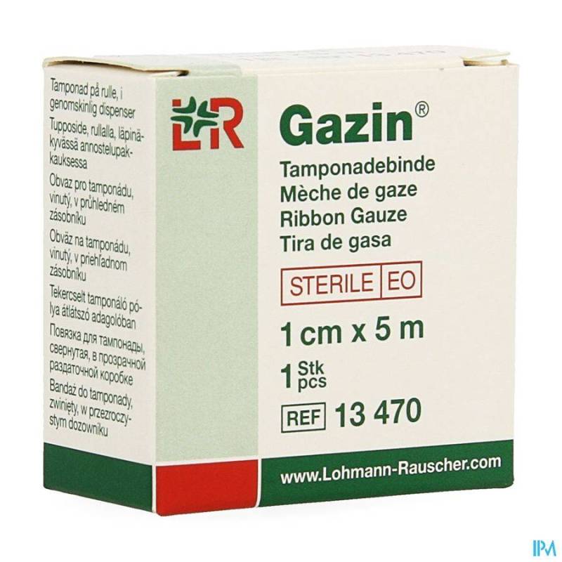 GAZIN MECHE BANDE STERILE ROULEAU 1CMX5M