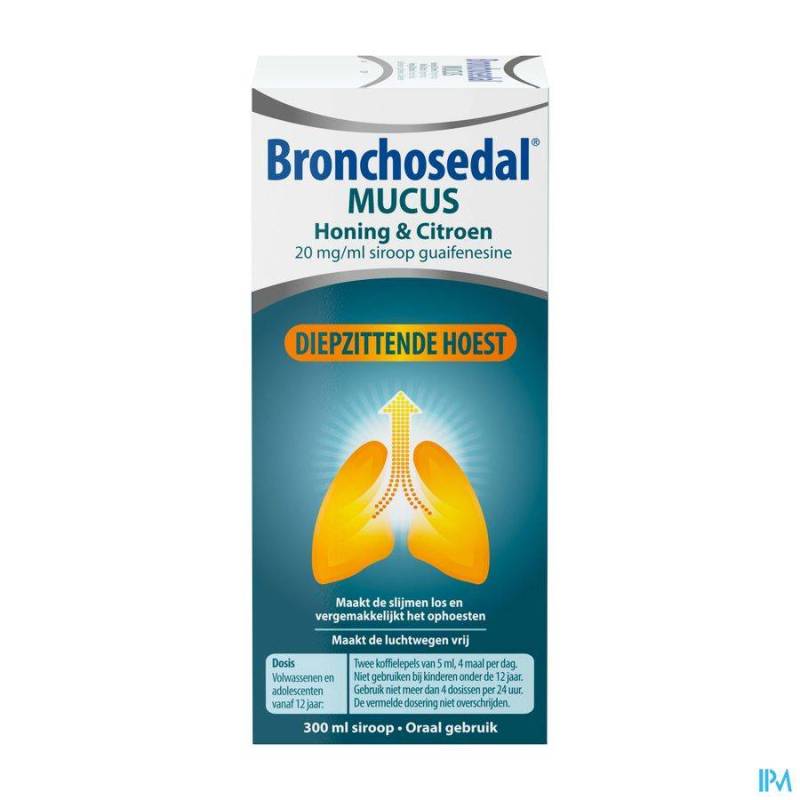 BRONCHOSEDAL MUCUS HONING CITROEN 300 ML 20 MG/ML