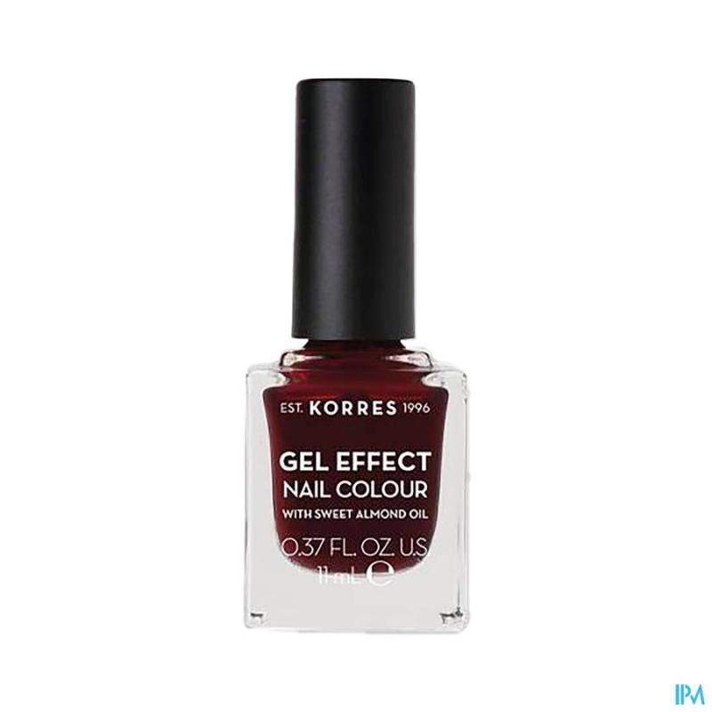 KORRES KM GEL EFFECT NAIL 57 BURGUNDY RED 11ML